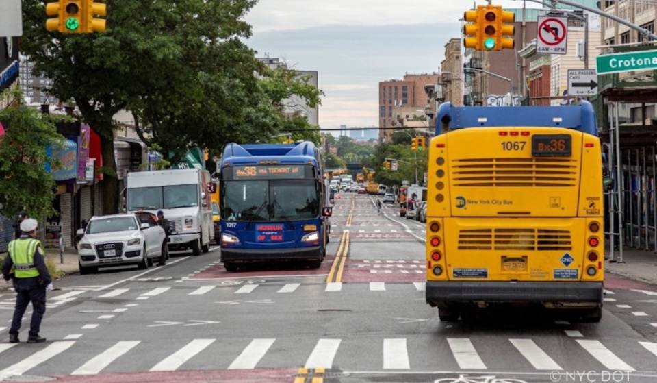 El primer carril bus del Bronx ya está oficialmente en funcionamiento en la avenida Tremont: estas son las normas que los conductores deben conocer para evitar multas de hasta 250 dólares