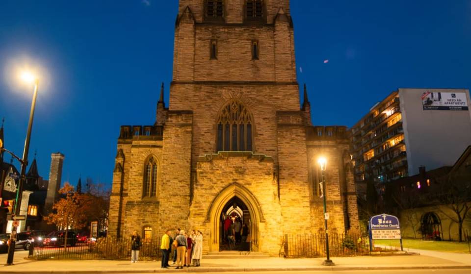 Founded by Scottish immigrants in 1844, Ottawa’s neo-Gothic Knox Church now glows under thousands of candles for intimate live concerts downtown