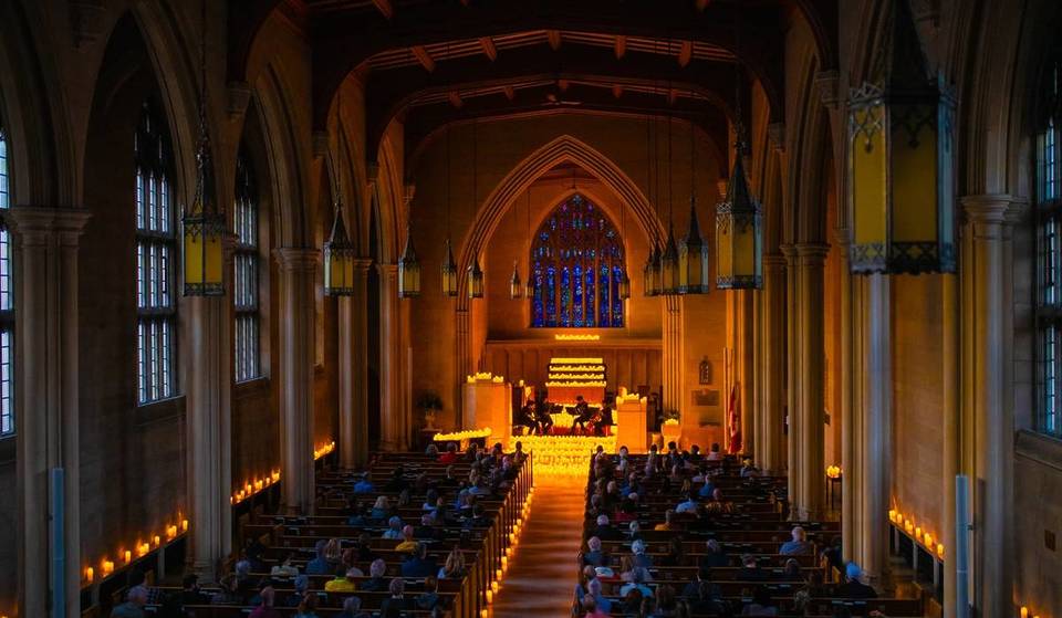 Ottawa’s Knox Church Is Home To The City&#8217;s Scottish Roots, The Beautiful Iona Mural And Candlelight Concerts