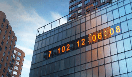 This Massive Clock In NYC’s Union Square Is Now Counting Down To Climate Change Doom