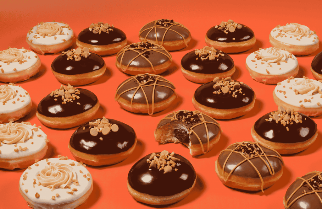 Krispy Kreme Has Collabed With Reese’s For The Ultimate Peanut Butter And Chocolate Doughnuts