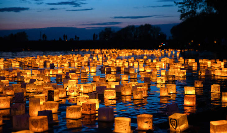 Set Your Glowing Lantern Afloat Under The Australian Sky At The Water Lantern Festival