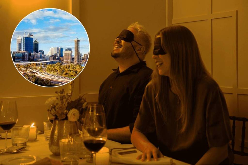 This 130 year old restaurant in the heart of the CBD is hosting blindfolded three-course dinners — and right now there is 20% off tickets