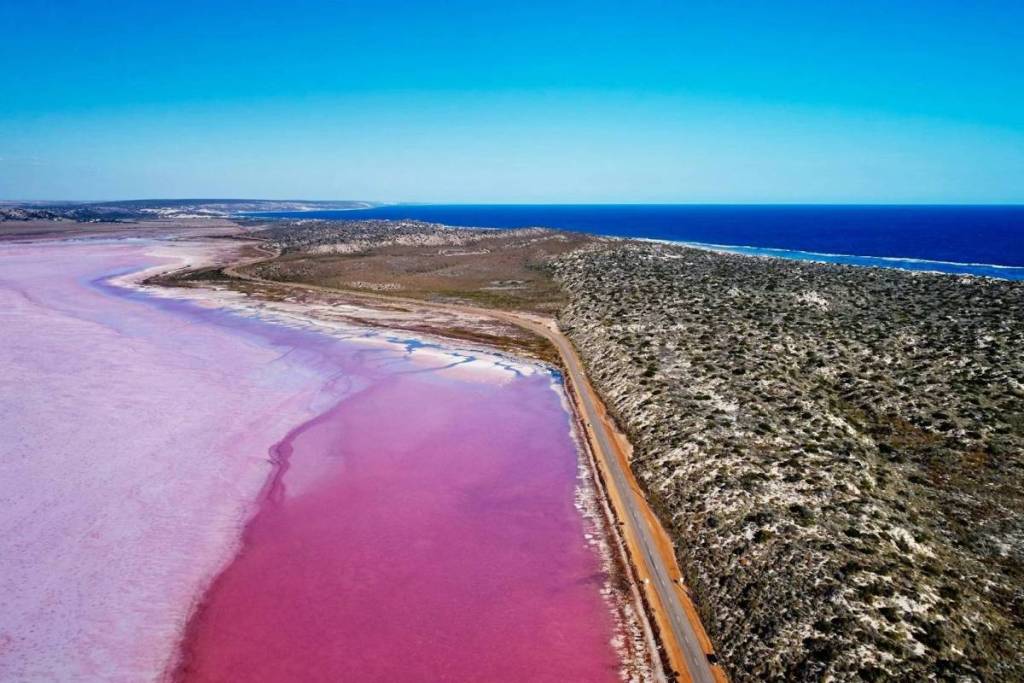 Hutt Lagoon at Port Gregory WA