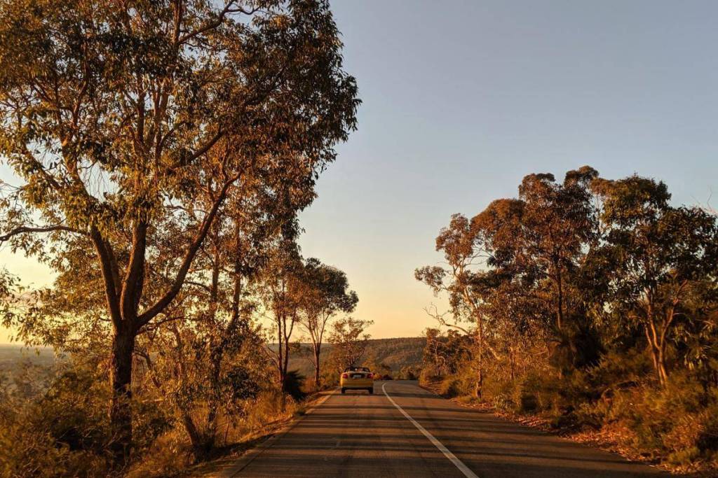 Zig zag scenic drive at Gooseberry Hill National Park