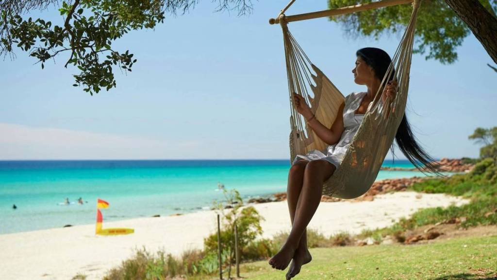 woman at Meelup beach