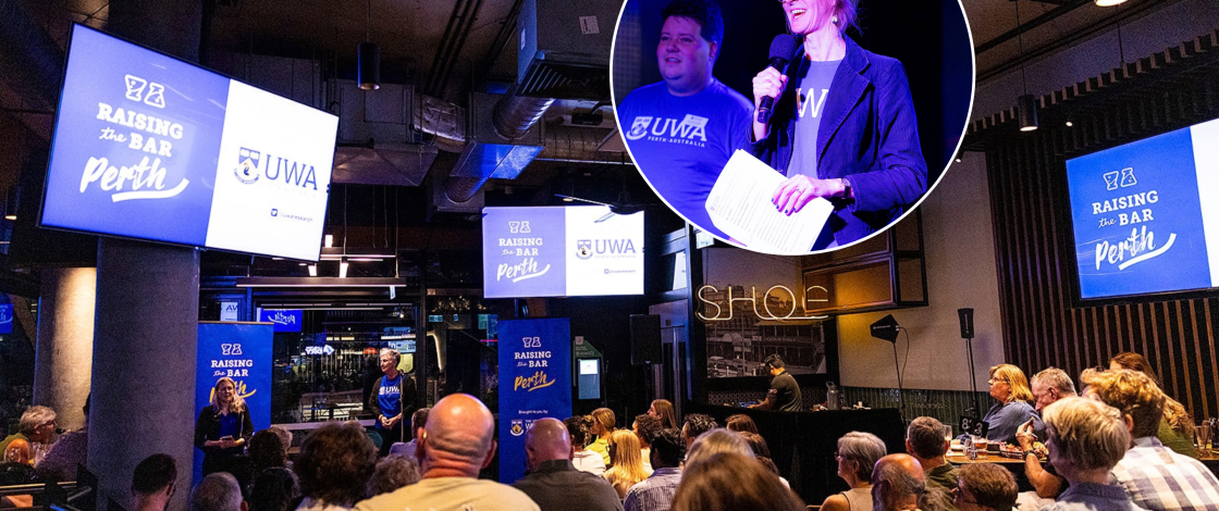 Ditching the lecture theatre, 10 UWA researchers will hit five Perth pubs on October 27 for free talks on deepfakes, weight-loss drugs and WA prisons