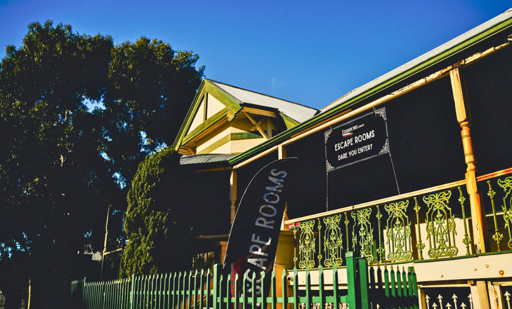A shot of the facade of the heritage-listed building in Northbridge, home to Escape This.