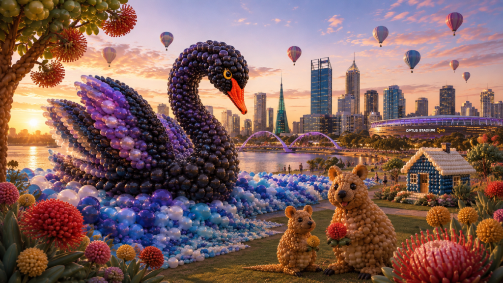 A larger-than-life, fantasy balloon wonderland is making its way to Perth