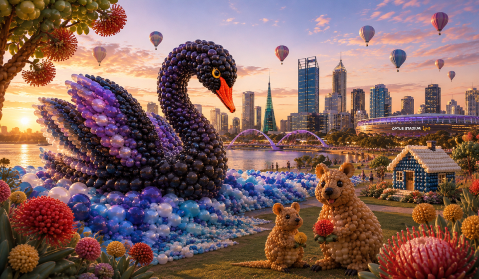 A larger-than-life, fantasy balloon wonderland is making its way to Perth