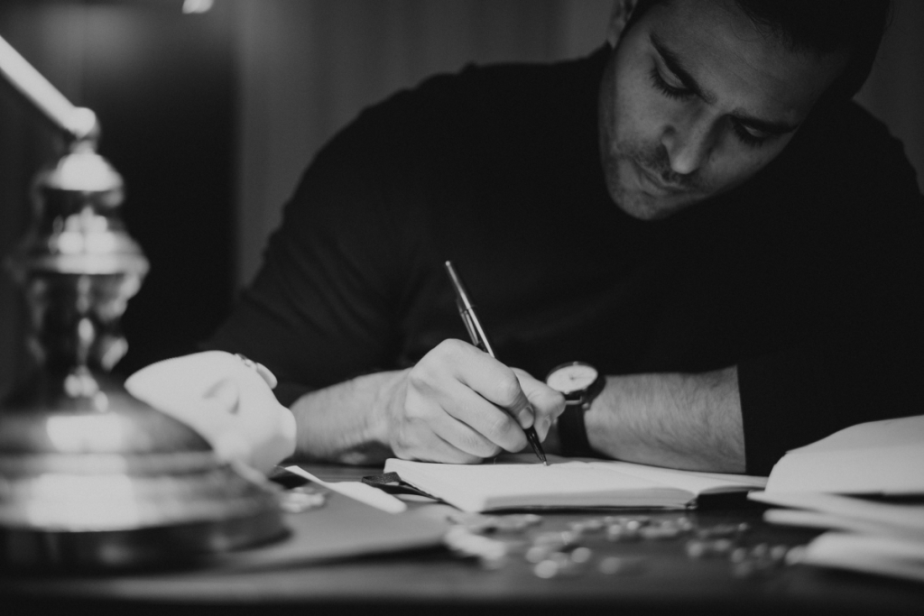 writing with wine