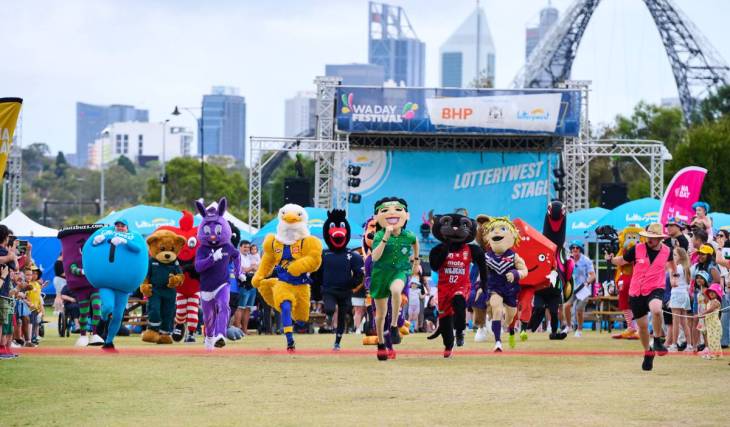 WA Day Festival expands across two Burswood parks after 100,000 attended last year; 60 food trucks and free rides return