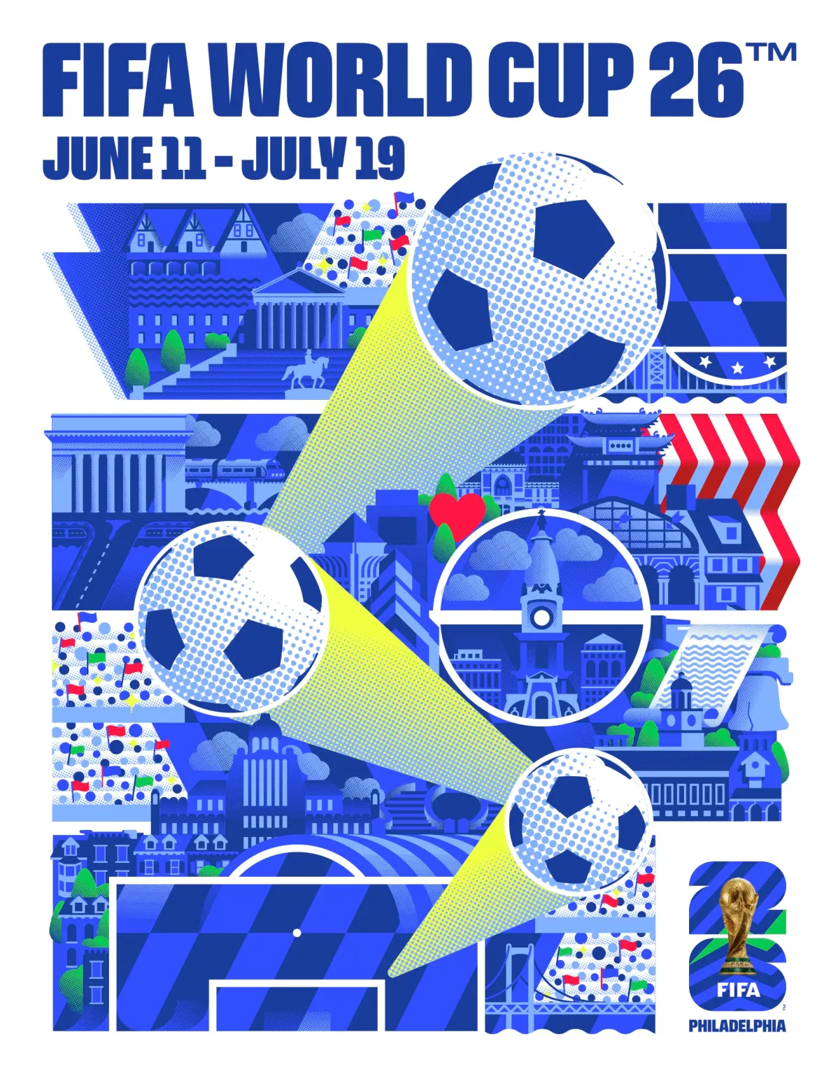 Philadelphia soccer 2026 Fifa world cup poster