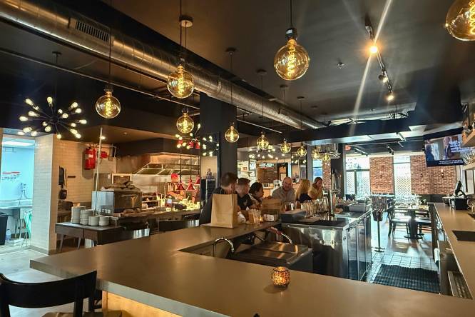 inside the new restaurant in Fishtown