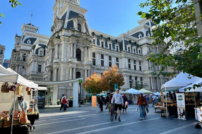 City hall, fall festival