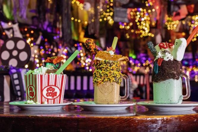 halloween themed milkshakes