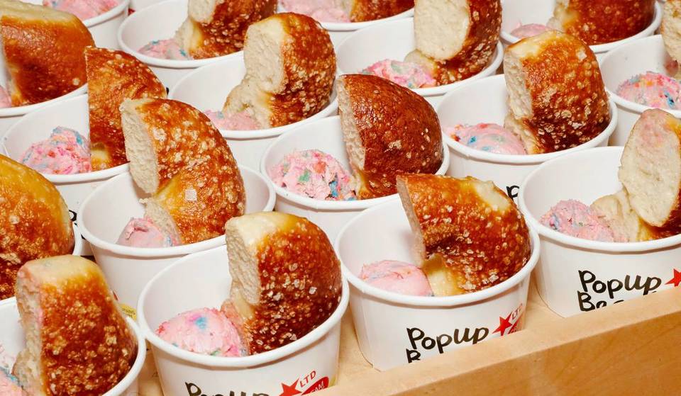 NYC’s Viral PopUp Bagels Brings Its “Grip, Rip, and Dip™” Method to Philly With First Location in Ardmore