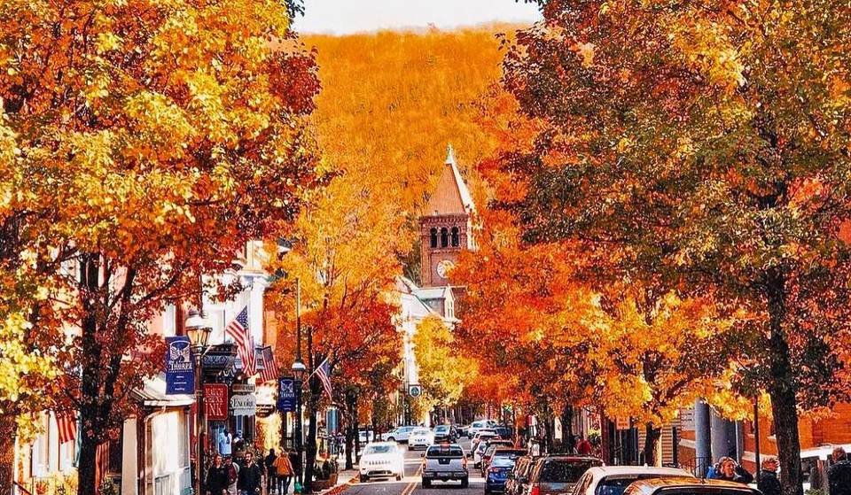 This Stunning Victorian Town near Philadelphia is nicknamed the “Switzerland of America”—perfect for a Fall Foliage getaway.