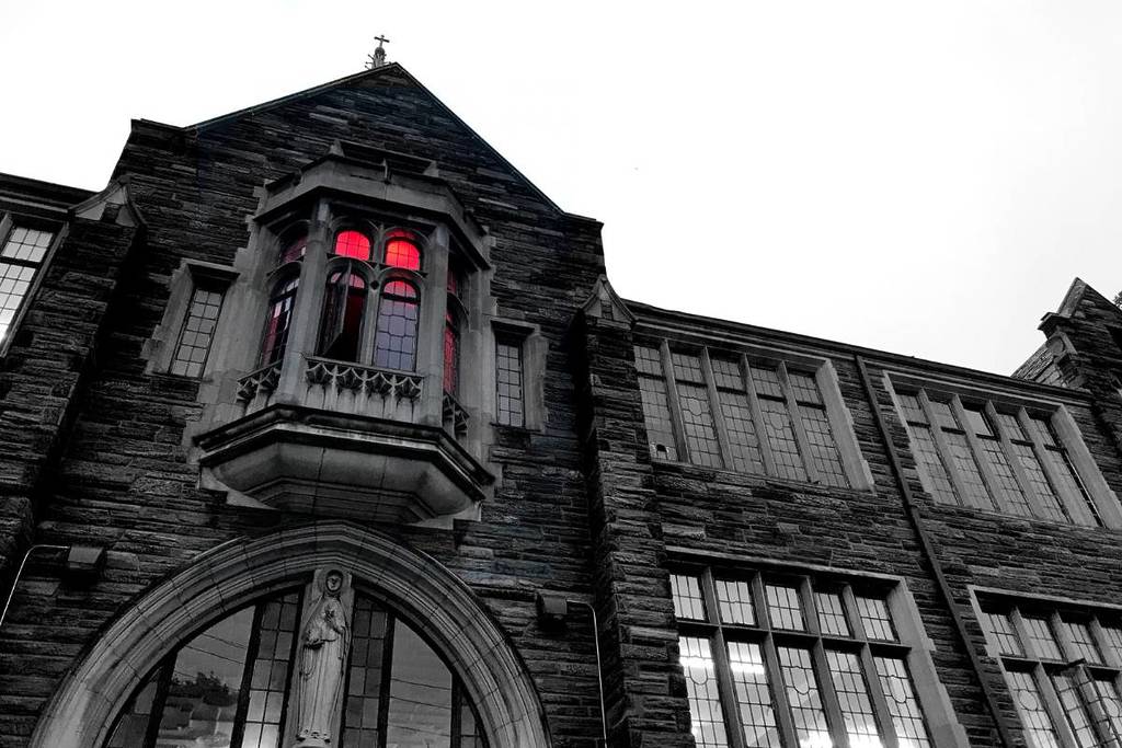 For One Day Only Philadelphia’s 100-Year-Old Church Becomes a Scary Movie Spectacle in the Sky