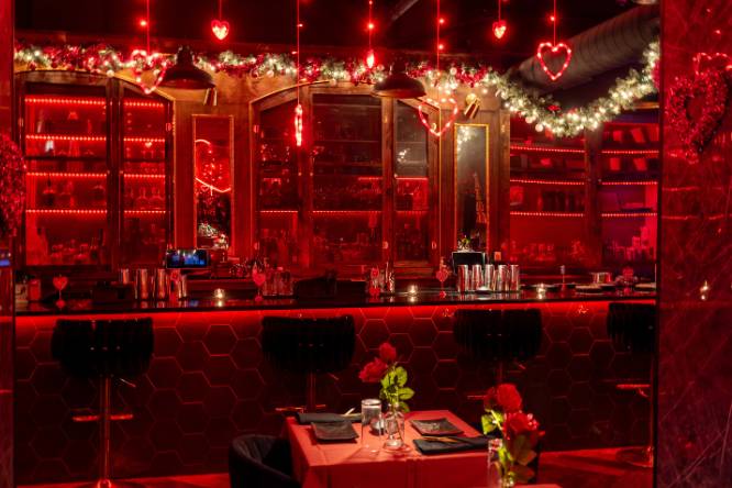 Valentine's Day pop up bar experience