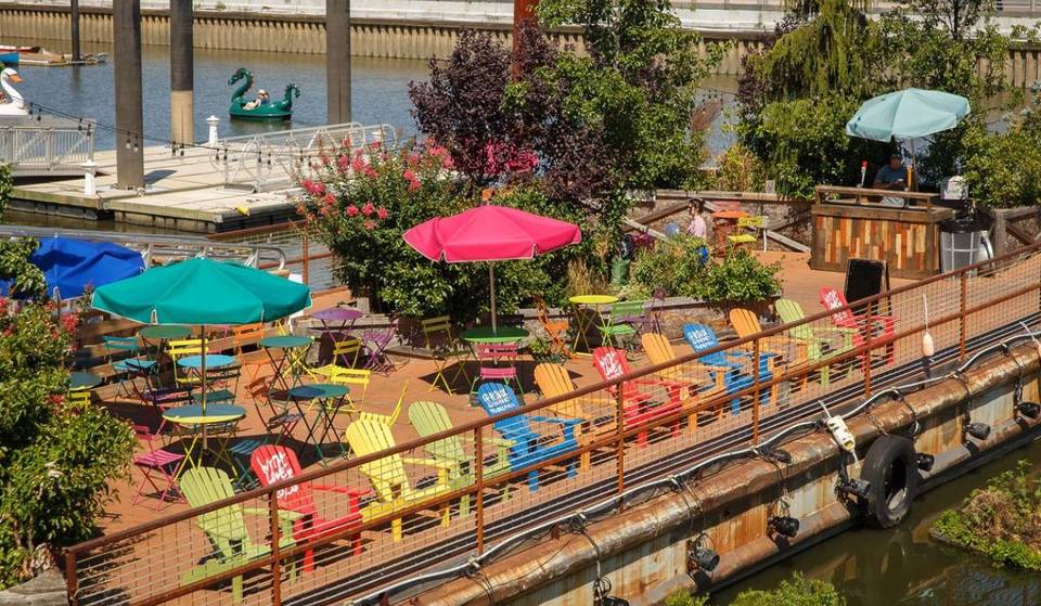 Philly’s Most Famous Waterfront Park Returns This May With First-Ever ‘Glow Rides’ And A Floating Double-Decker Barge