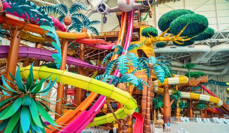 The tallest trapdoor water slide in the world is only 90 minutes from Philadelphia — with a terrifying 14-story free-fall