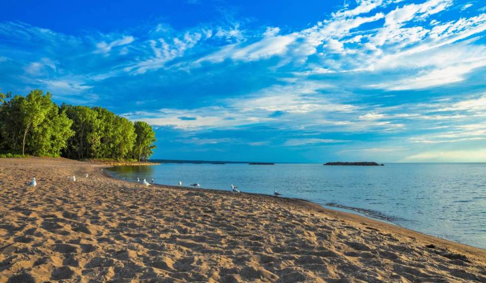 Pennsylvania’s freshwater coastline is hailed as America’s No. 1 lake — connecting 7 miles of Presque Isle beaches, nearby wineries, and world-class walleye fishing