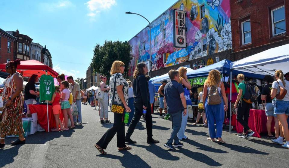 South Philly’s free 21st anniversary block party returns on September 26 with a celebrity chef dunk tank, 30 local vendors, and Mom-Mom’s pierogies