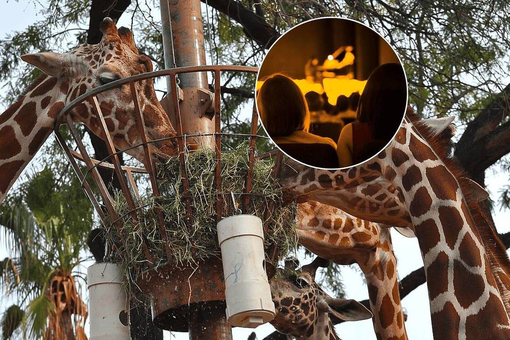 Giraffes at Phoenix Zoo, where Candlelight Open Air takes place.