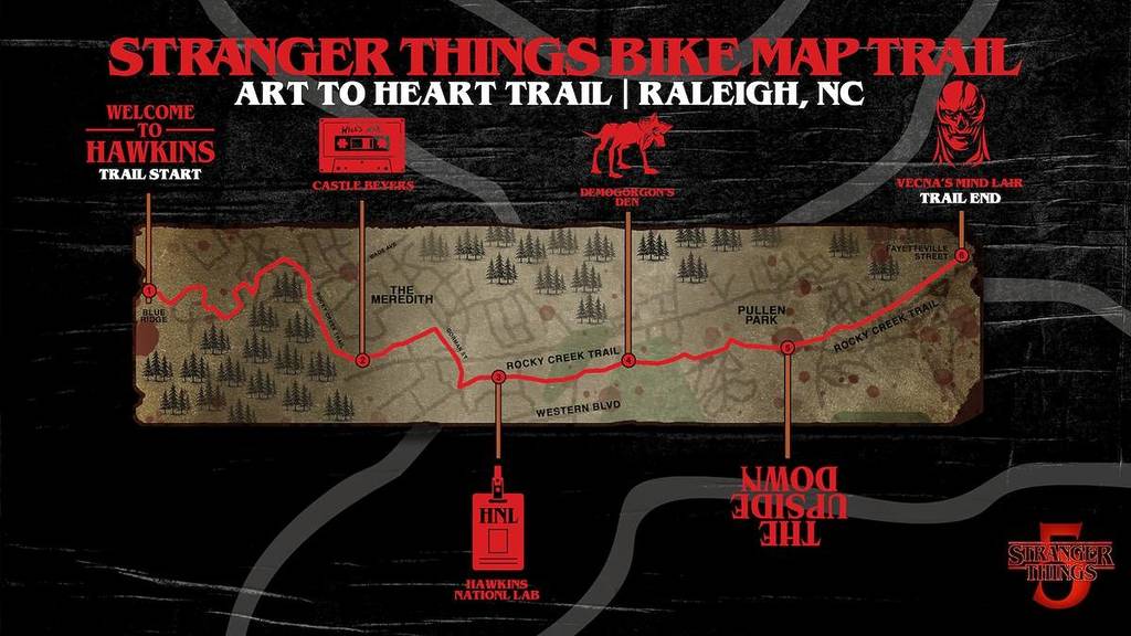 Stranger Things 5 Is Nearly Upon Us And You Can Go On A Self-Guided Bike Ride In Raleigh To Celebrate