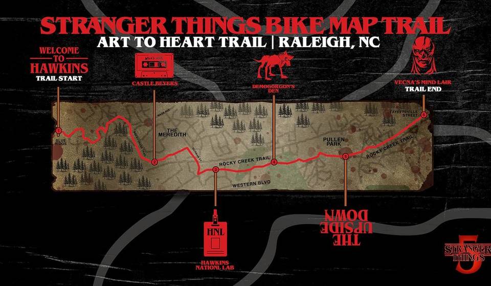 Stranger Things 5 Is Nearly Upon Us And You Can Go On A Self-Guided Bike Ride In Raleigh To Celebrate