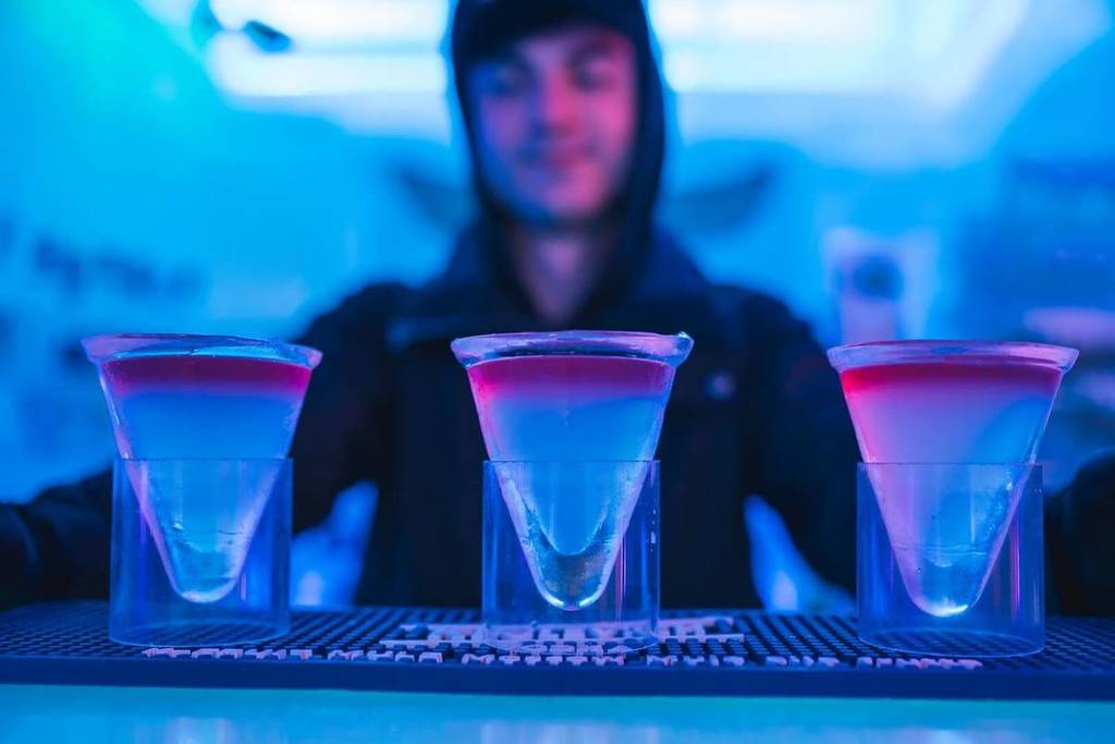 Drink di ghiaccio all'Ice club