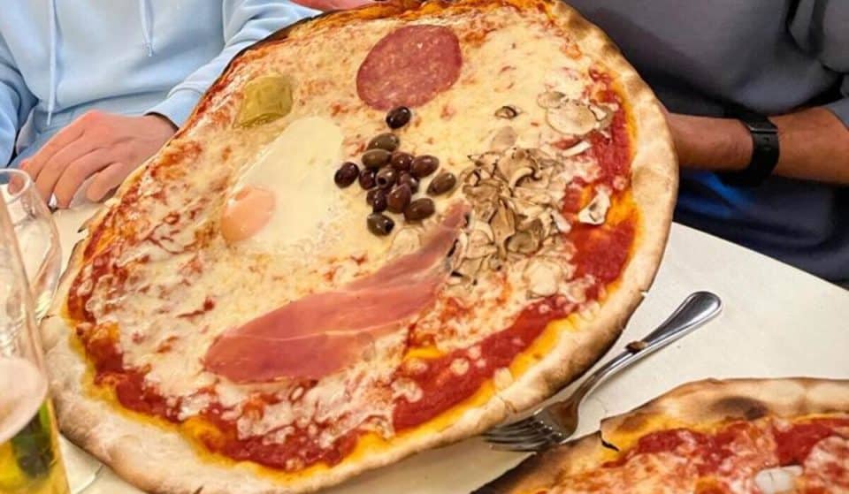 Ai Castelli Romani c’è un ristorante che propone delle pizze giganti