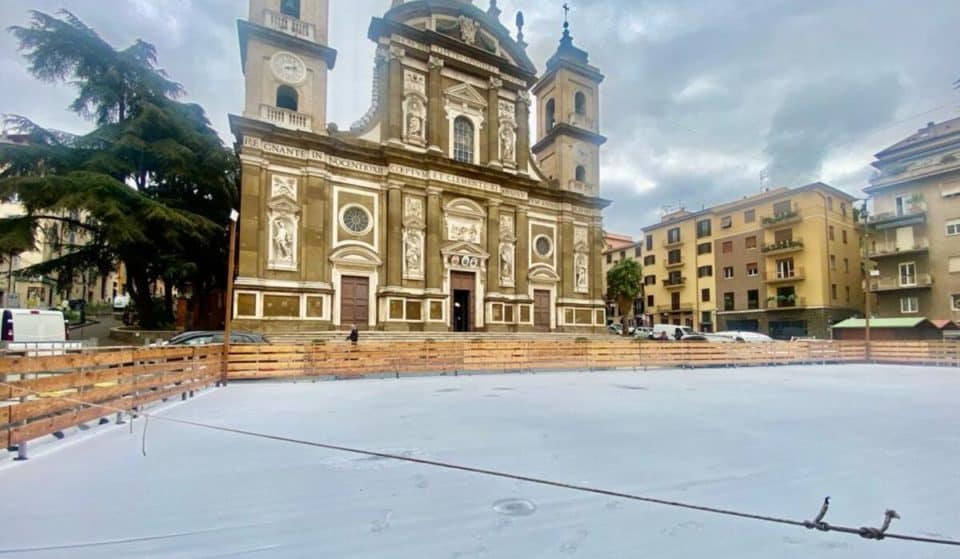Questo venerdì aprirà a Frascati una pista di pattinaggio sul ghiaccio