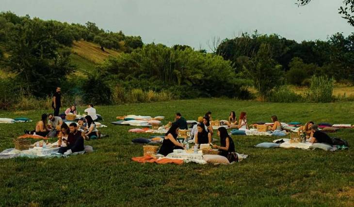 Piquenique e cinema sob as estrelas a 30 minutos de Roma