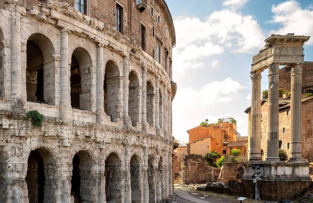 Teatro di Marcello dove si svolgono i concerti del tempietto a Roma