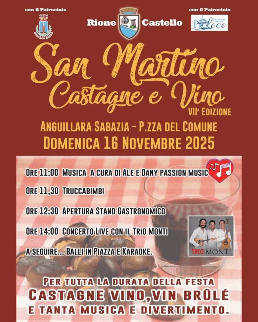 Locandina Festa San Martino Anguillara Sabazia