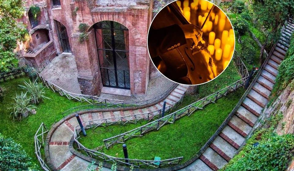 O maior parque da Roma antiga está escondido sob a Via Veneto: com mais de 250.000 metros, acolhe atualmente concertos clássicos à luz das velas
