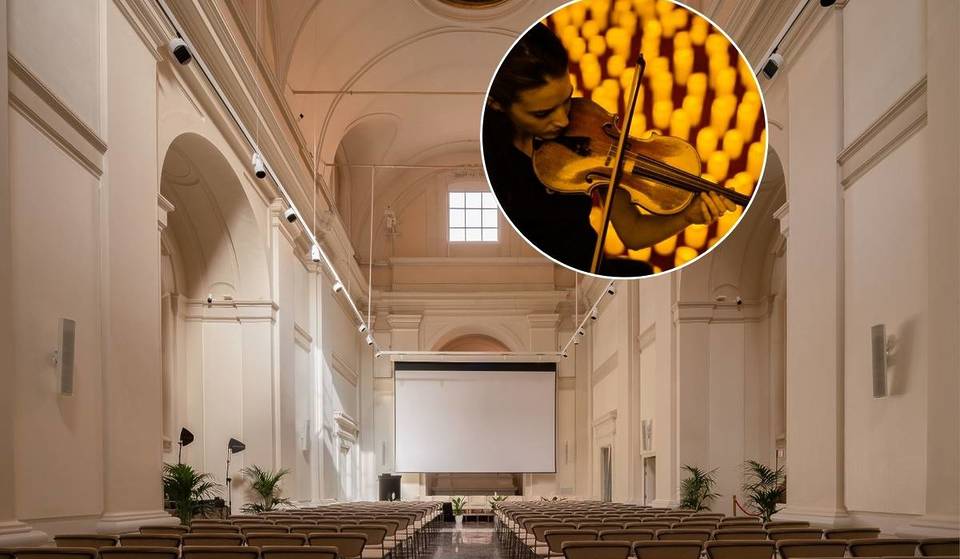 A igreja do século XVIII, escondida entre a Piazza del Popolo e a Escadaria Espanhola: está situada num hotel de 5 estrelas e, neste Natal, acolhe um concerto clássico à luz das velas