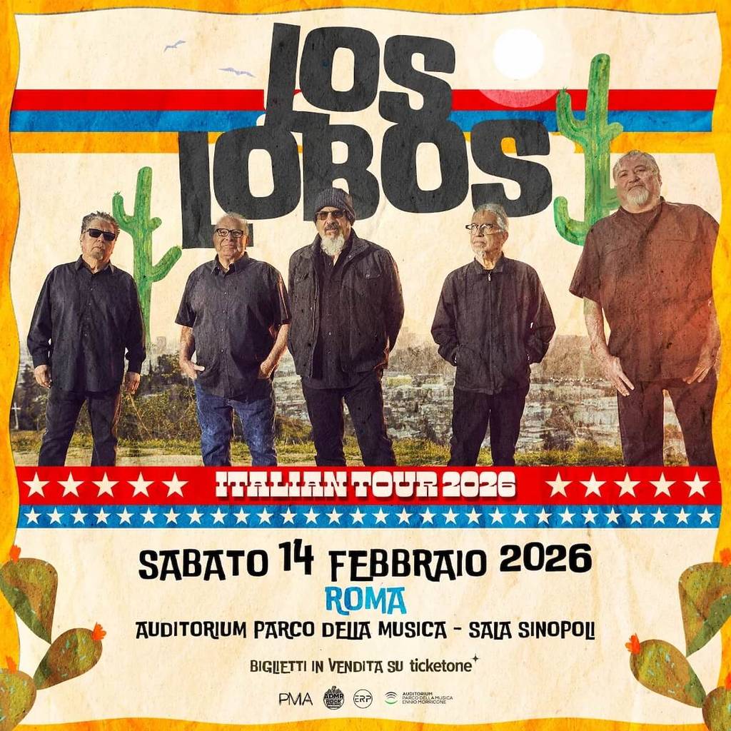 Affiche Los Lobos Italian Tour 2026