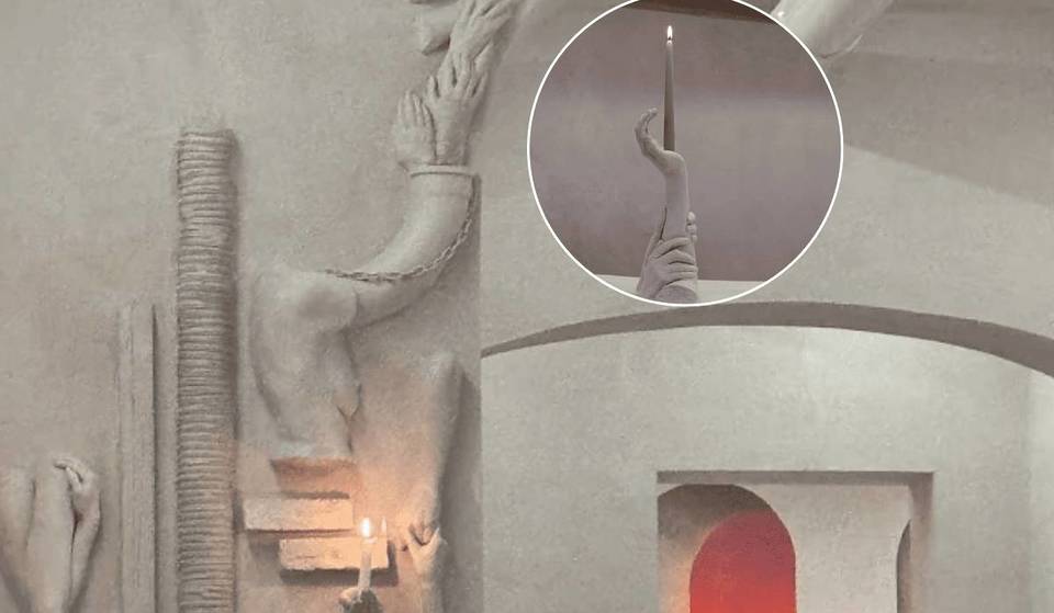 En Roma se inaugura un espacio «metafísico»: entre cuerpos que emergen de las paredes y bebidas, parece que estés entre las paredes de la familia Addams.