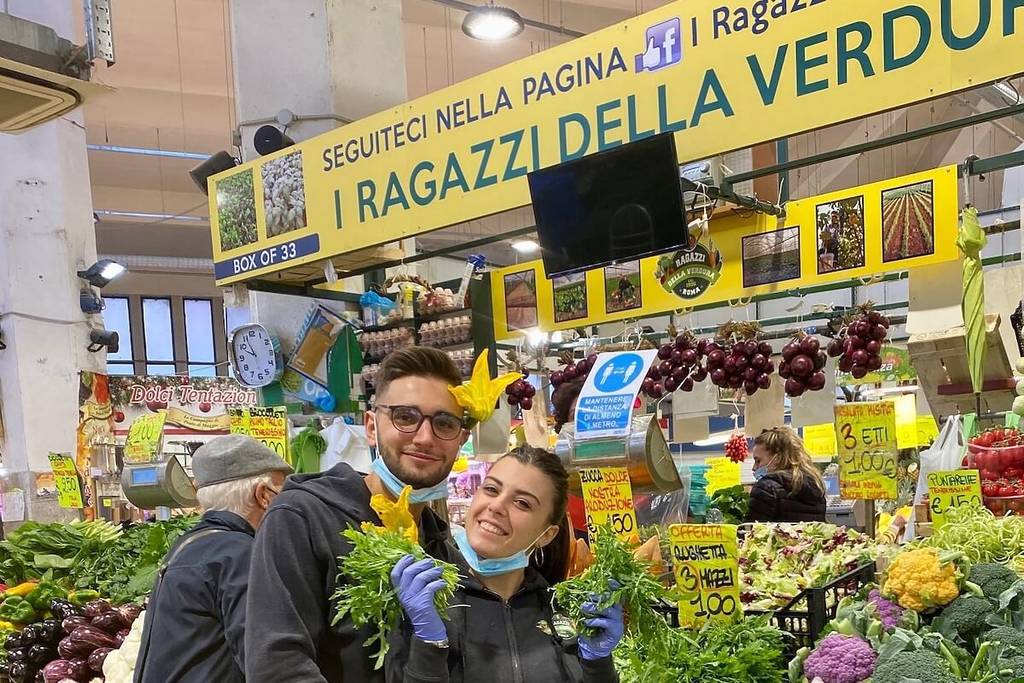 Puesto de fruta y verdura de Ragazzi della verdura