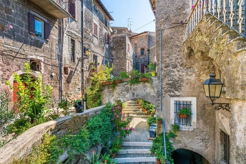 Vista del centro de Vignanello