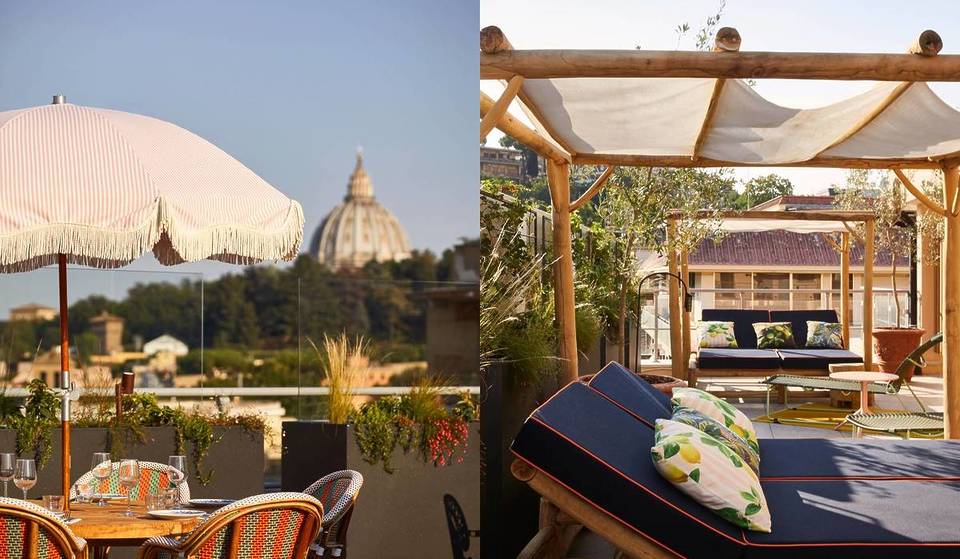 A colorful rooftop with a view of the dome reopens in Rome, where you can enjoy an aperitif at sunset