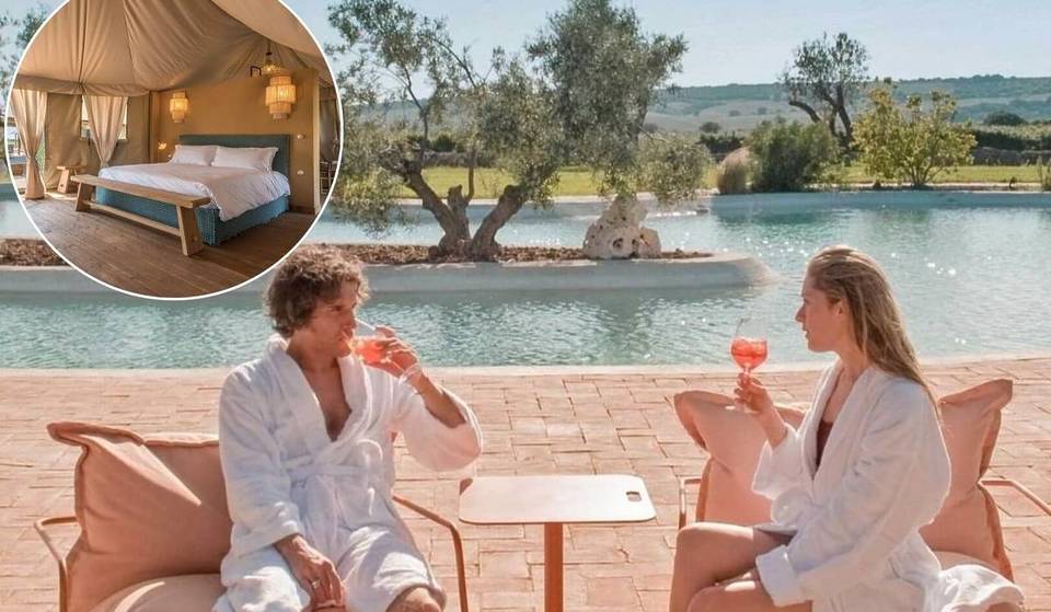 A meno di 2 ore da Roma c’è il glamping nel Lazio che tutti vogliono provare: piscine termali e tende di lusso nella natura