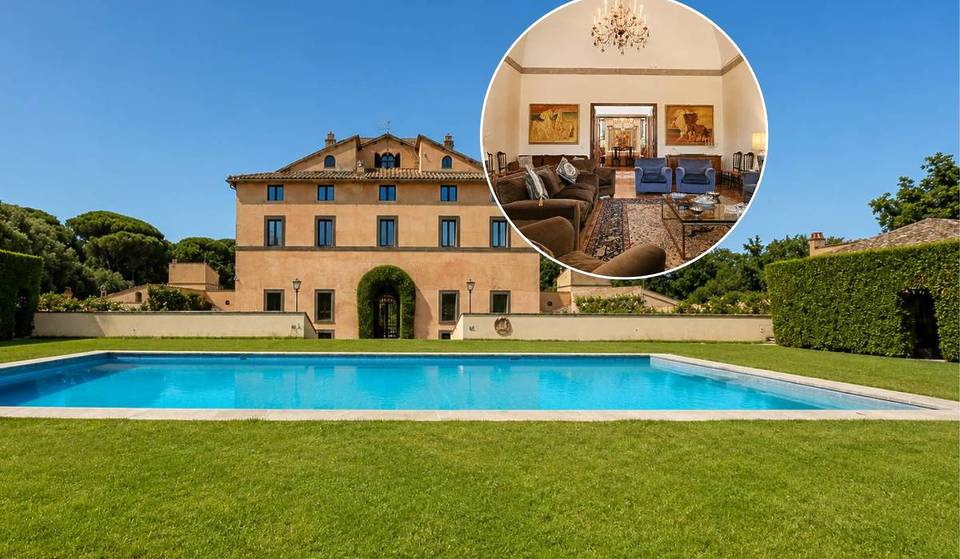Sembra una tenuta isolata nel verde ma è alle porte della Capitale: il castello con SPA e parco privato in vendita per 30 milioni di euro