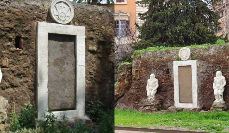 Das Geheimnis des „Steins der Weisen“ verbirgt sich in Rom: ein Portal aus dem 17. Jahrhundert mit okkulten Inschriften und zwei Wächterstatuen