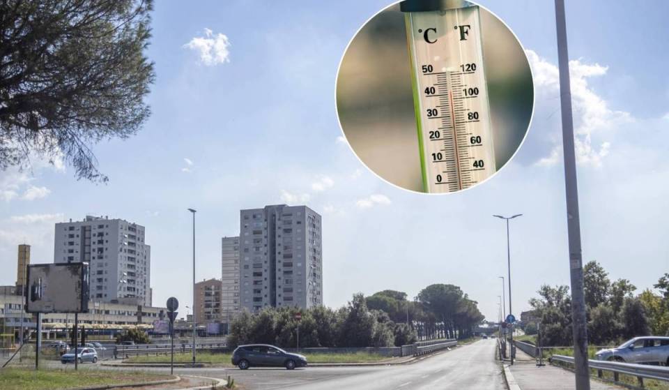 No es el barrio de Parioli el que arde: la periferia este de Roma alcanza los 37,9 °C durante el día, lo que revela una diferencia de temperatura extrema de 5 grados entre los distintos barrios