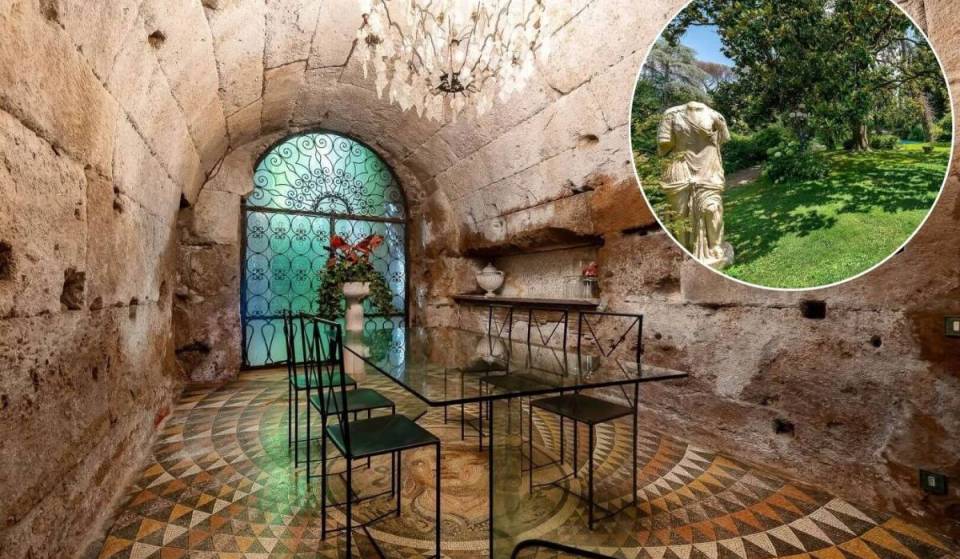Negli anni ’50 era la casa di Carlo Ponti e Sophia Loren sull’Appia Antica; ora la villa con rovine romane private, già in vendita nel 2018 per 19 milioni di euro, è tornata sul mercato