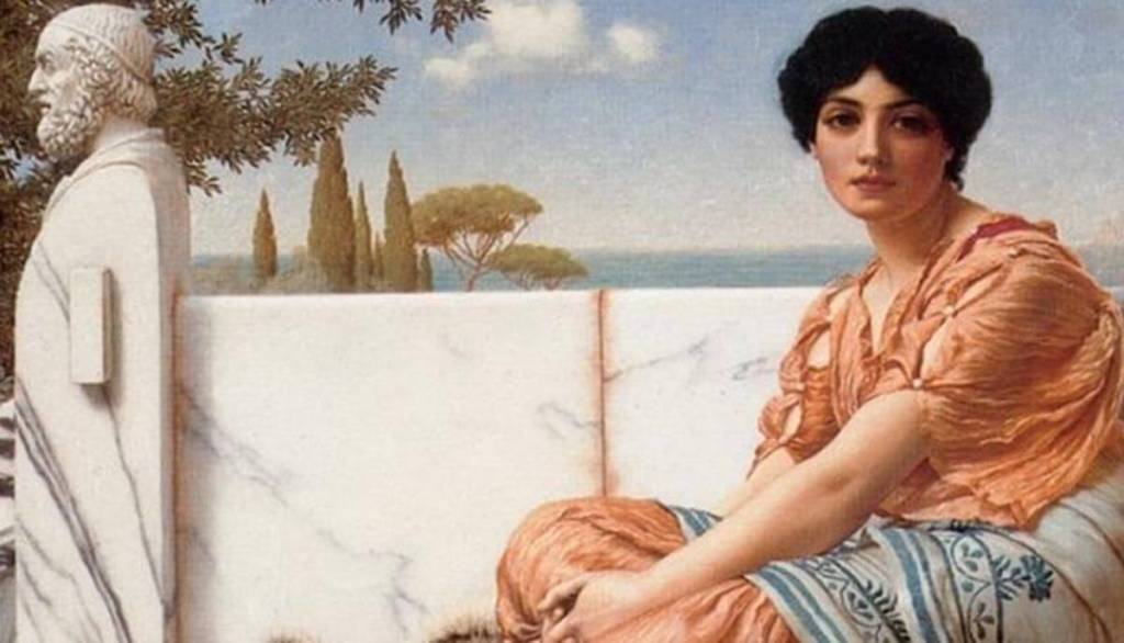 Vissuta 2.600 anni fa, Saffo è ancora un’icona: sul Palatino 40 opere la raccontano tra mito, cultura pop e profumo di rose